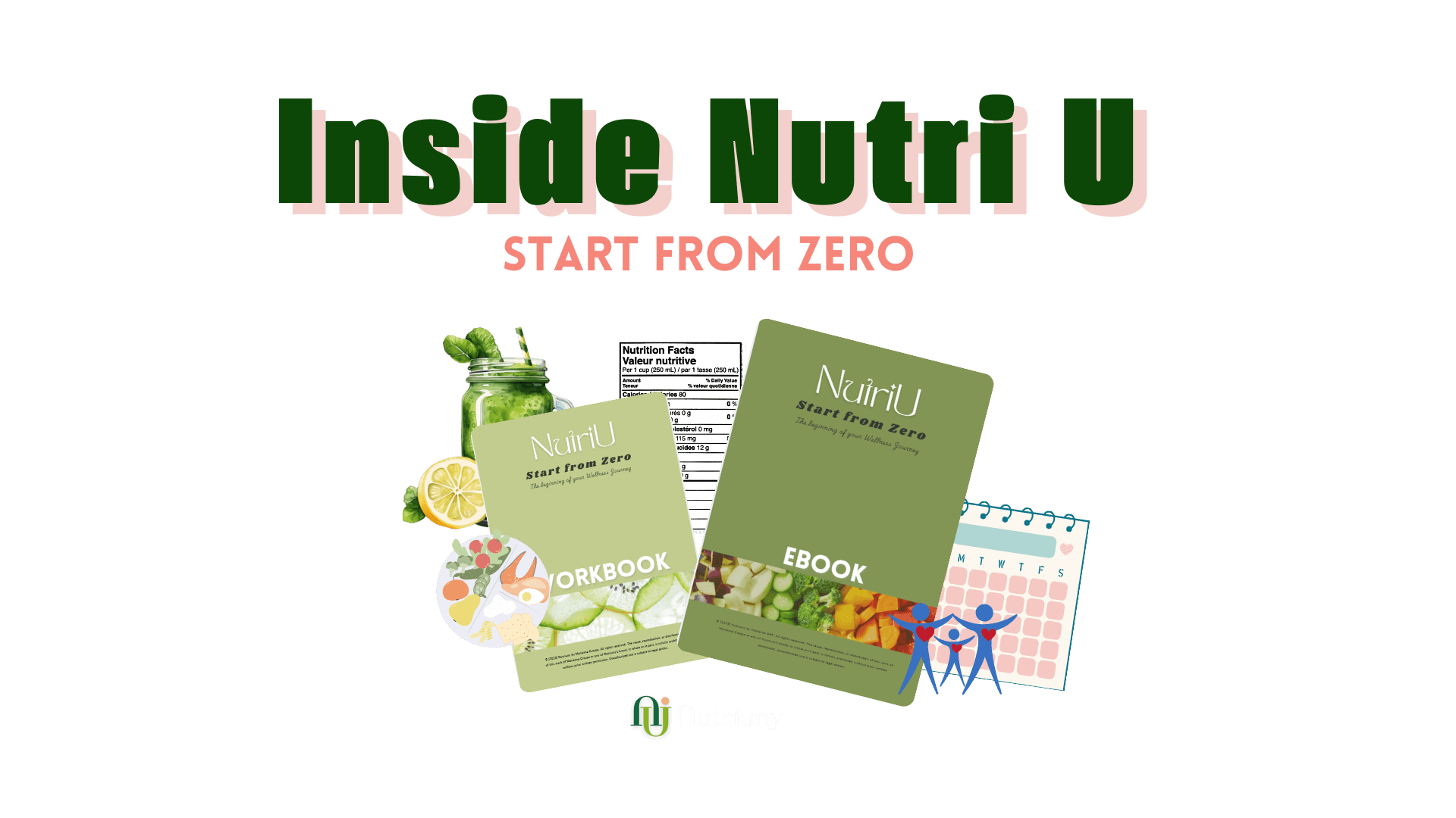 NutriU course bundle – ebook, workbook, calendar